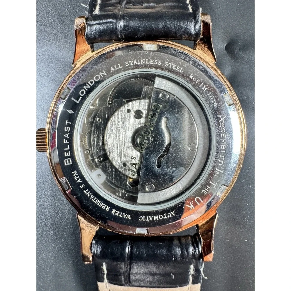 James McCabe JM-1014 Automatic Men's Watch Rose Gold Tone 10in